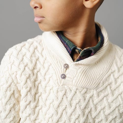 Hope & Henry Boys' Long Sleeve Shawl Collar Sweater3