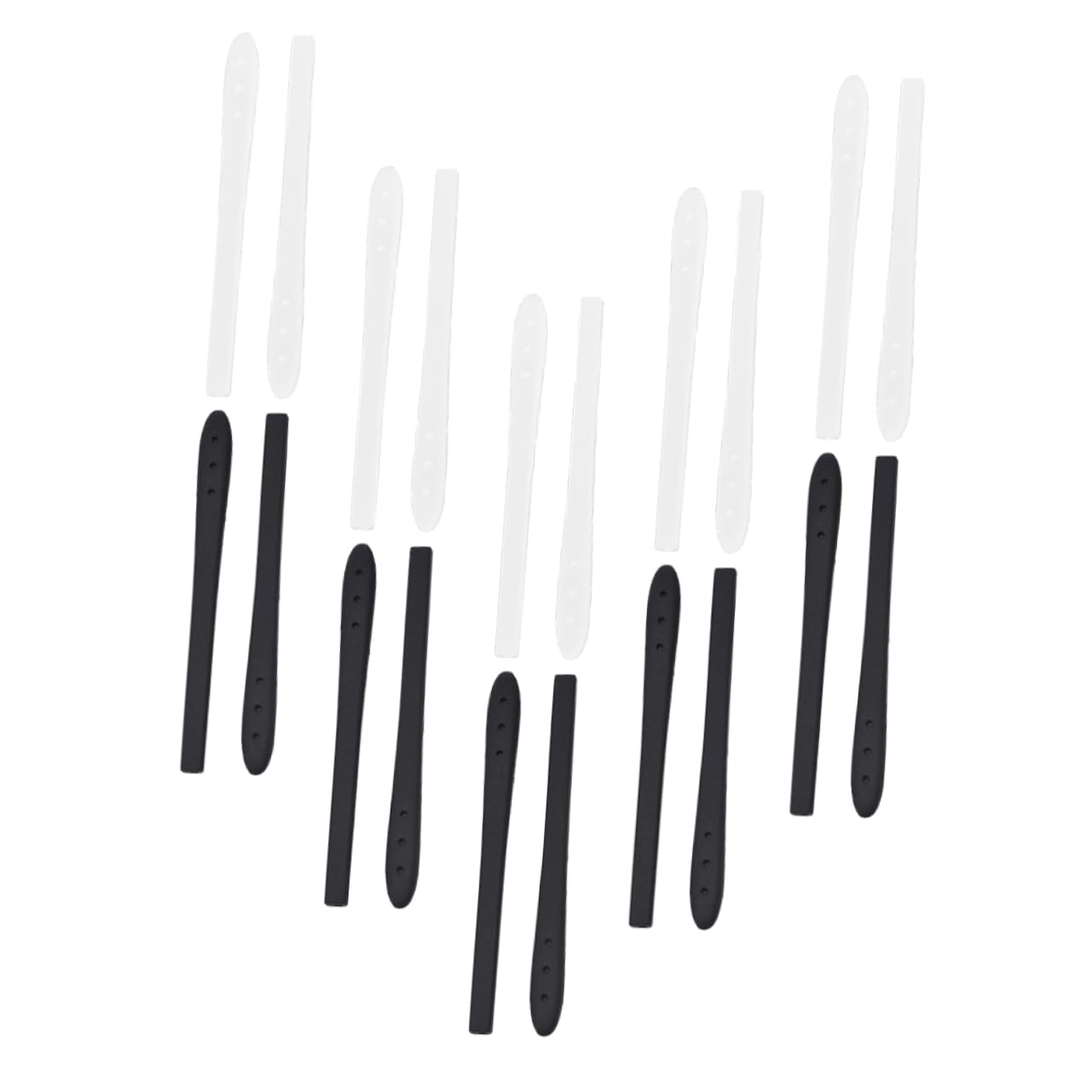 IWOWHERO 10Pairs Non Slip Silicone Eyeglasses Temple Tip Sleeves Comfortable Glasses Arm Covers for Glasses Sunglasses Prevent