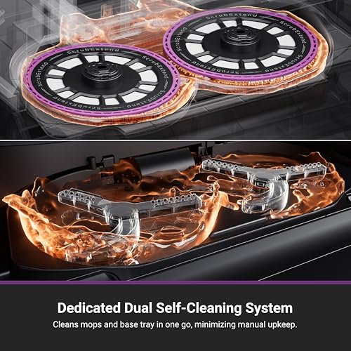 Image of Eureka J15 Max Ultra Self-Emptying Robot Vacuum Combo All-in-one, 22,000 Pa Suction 176℉ Hot Water Wash 131F Hot Air Dry Self-Cleaning Base Tray, Flex-Arm Mop Anti-Tangle RTCam AI Obstacle Avoidance
