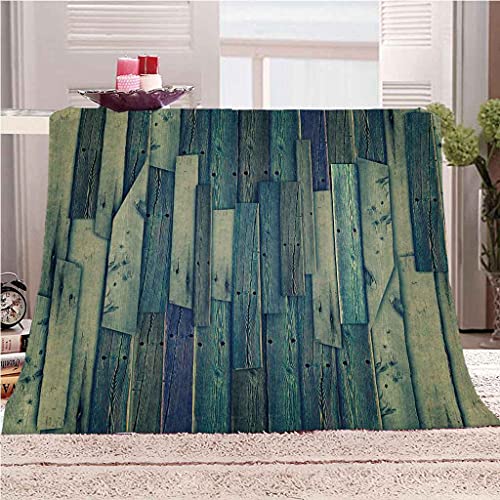 Couverture sofa 3D effet bois vintage pour des soirées cocooning chaleureuses - 2