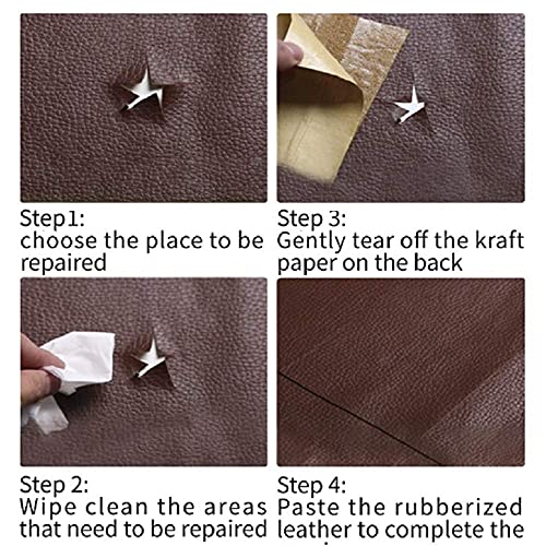 Image of Leather Repair Tape kit Patch Heavy Duty, Retro Blackish Green 4x60 inch Self-Adhesive for Sofas, Couches,Car Seats,Handbags,Furniture,Drivers Seat,Jackets,First Aid Vinyl Repair kit Multiple Colors