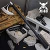 M48 Viking Axe & Sheath | Bearded Blade | 3Cr13 Cast Stainless Steel Axe Head | Modern Tactical Design | TPU Sheath | Deeply Ridged Handle