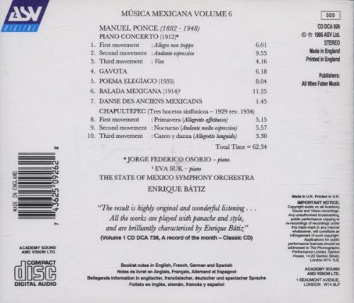 Vista 2 de Musica Mexicana, Vol. 6