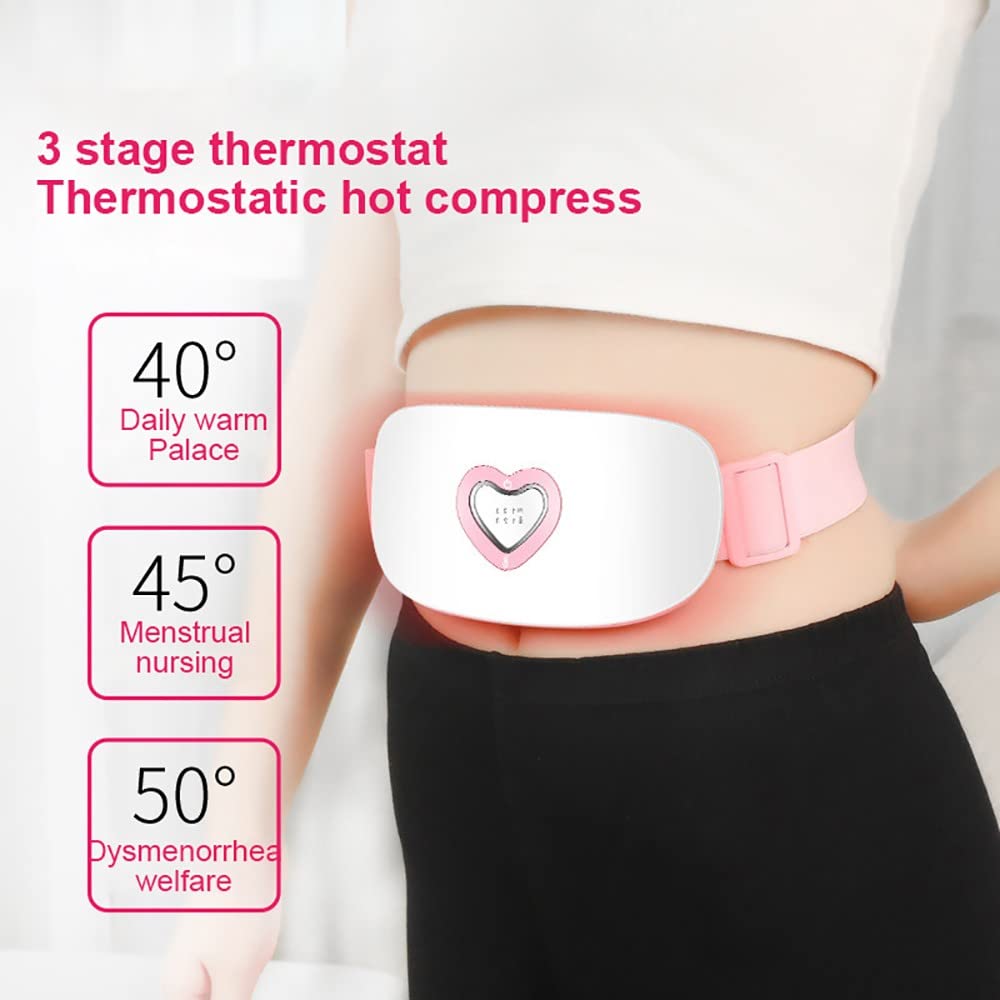 Termoforo portatile, termoforo mestruale per crampi con termostato a 3 stadi Impacco caldo termostatico, temporizzazione automatica, ricarica rapida USB, display indicatore LED, per sollievo mest