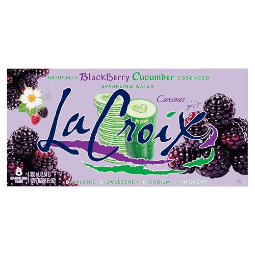 Image of La Croix Sparkling Water, Blackberry Cucumber, 8-Pack Zero Sugar, Zero Calories, Zero Sodium