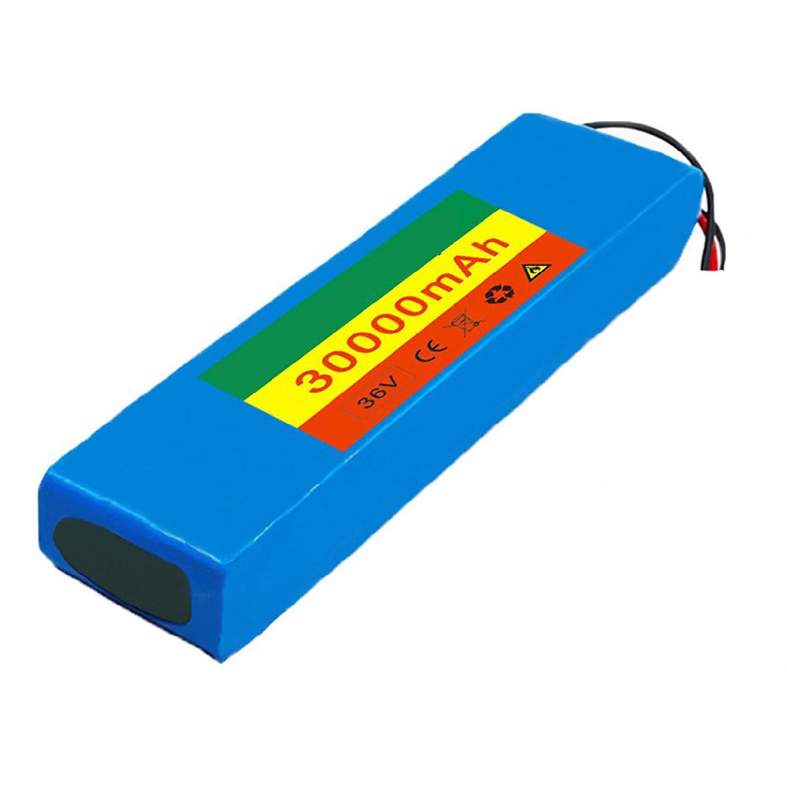 Batterie 36V 30Ah Pour Vélo électrique - Haute Capacité 10S2P, 1.3kg, PVC Imperméable, BMS Intégré, Avec Chargeur