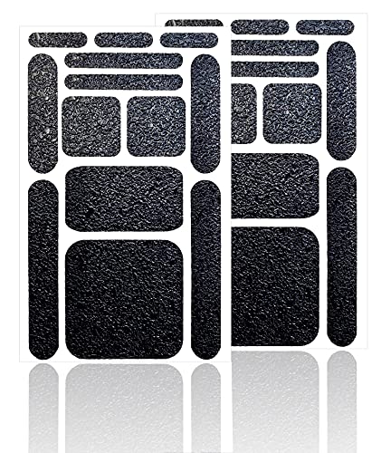 Cell Phone Grip Stickers Mouse Grip Tape,Birllaid 26 Pcs Gripper Tape Set,Multi-Purpose Black Rubberized Grip Tape for Phone Case & Gaming Controllers