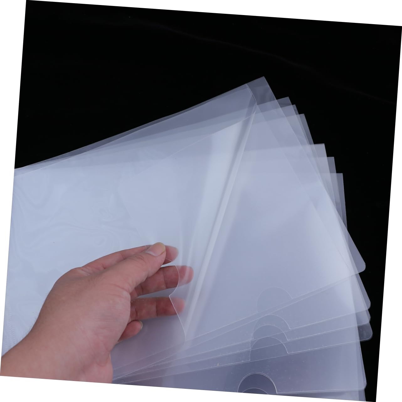 NUOBESTY 120 Stk Weiße Blankokarten Mit Chip Umschläge Sicheren Ordner Kopieren Ein Größenordner Dateiordner Löschen Aktenordner Papierordner Sobres Para Cartas Tasche A4 Zweiseitige Mappe