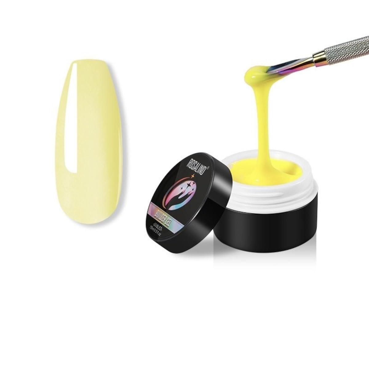 ROSALIND Lemon Yellow 15ml Builder Gel Extension Gel from BELLE GAGA™ Poly Nail Gel for Nail Art Decoration, Gel Extension Nail Thickening Easter Nail Gift Easy to DIY Use at Home Need UV Lamp to cure (A680)-image-31
