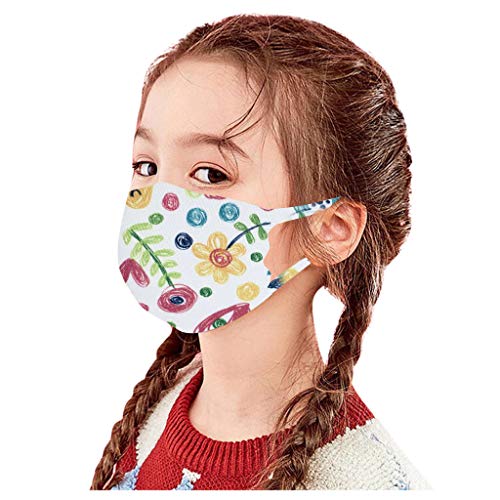 image for cnnIUHA Home 6PC Kids Face Protection Reusable Washable Cartoon Cute P