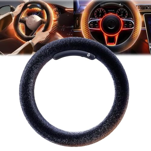 ハンドルヒーター 車 ワイヤレス 充電式 車のハンドル ヒーター O/D型ステアリングー 10秒で急速加熱 2段階温度調節 安全で滑りにくい素材 15 Inch/38cm 加熱カバー ー ステアリングカバー O型 0~-20℃