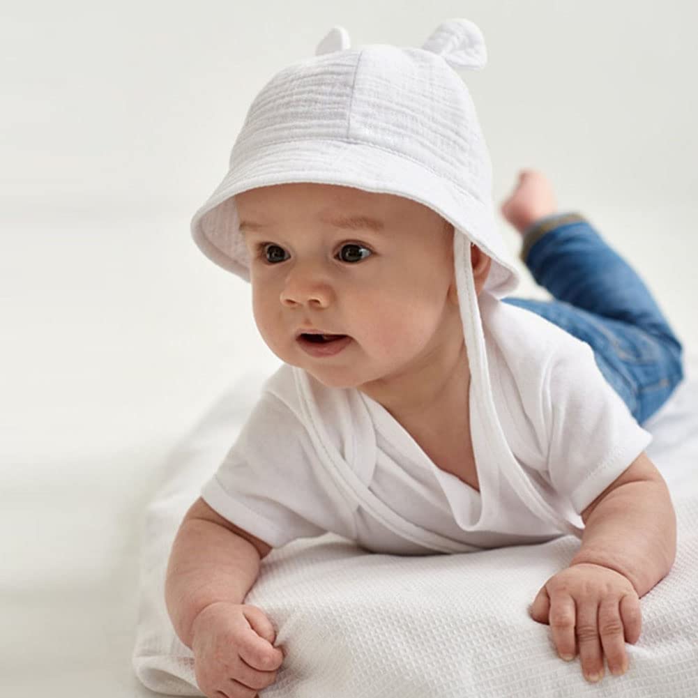 Bambino Cappello da Sole Carino Berretto in Cotone Protezione Solare Cappellino Berretto da Pescatore da Spiaggia Bucket Hat
