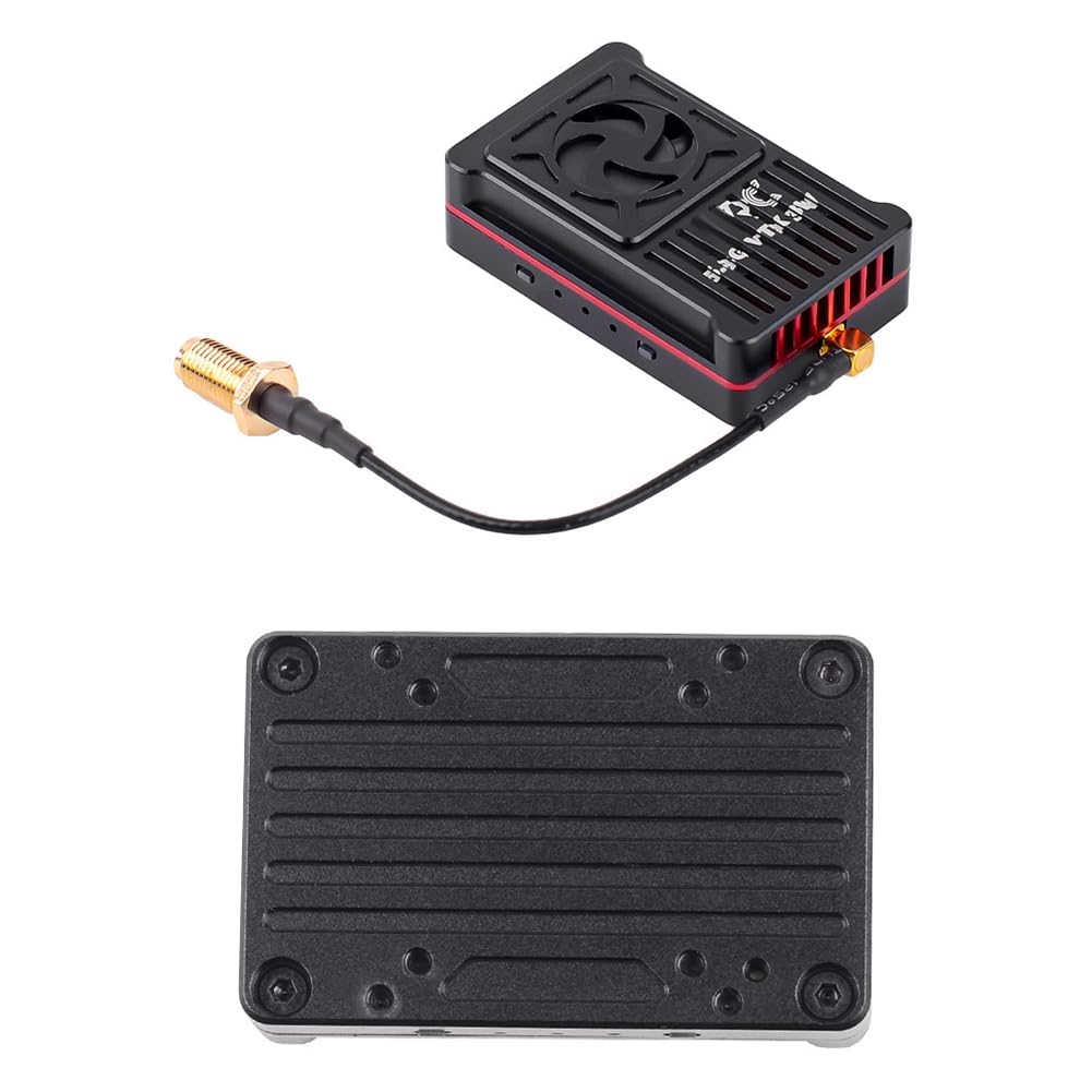 Trasmettitore Video FPV Ad Alta Potenza da 5.8G 3W VTX A 48 Canali per Droni FPV A Lungo Raggio e Modelli RC, Supporto per Batterie da 2-8S