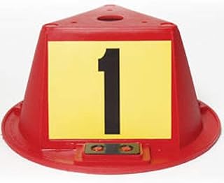 Premium 10-Piece Red Numbered Magnetic Car Roof Toppers (1-10)