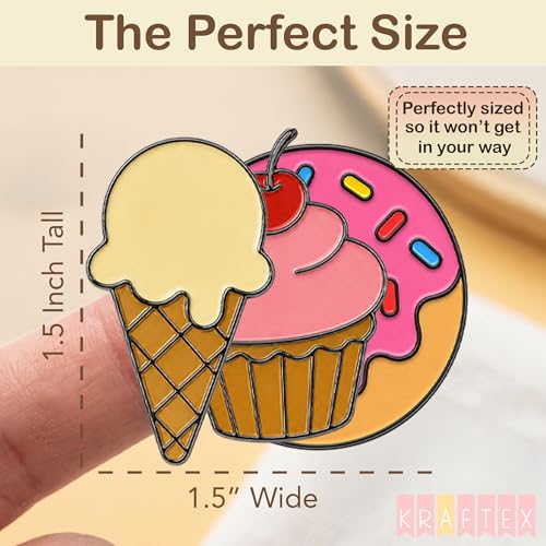 Image of Kraftex Magnetic Needle Minder. Needleminder for Embroidery & Sewing. Cute Needlepoint Accessories. Magnetic Needle Holder for Cross Stitch. Cute Magnet Pin Gift