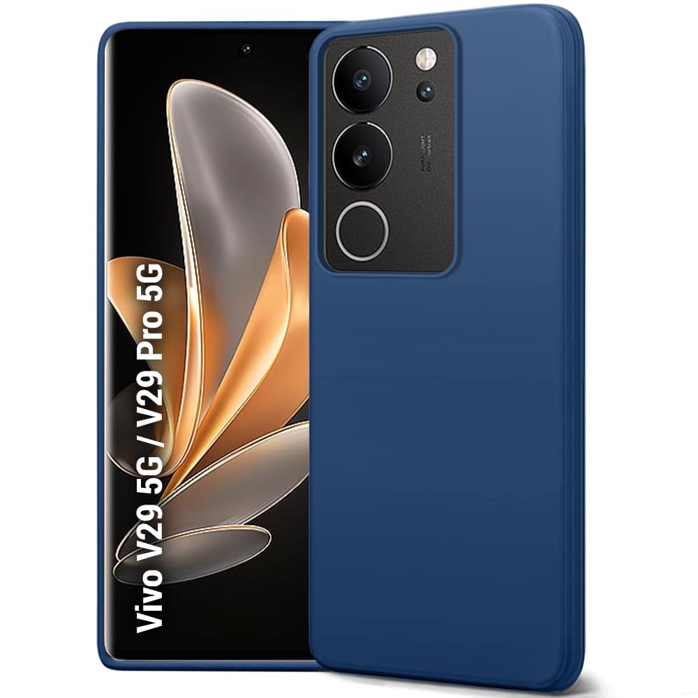 TheGiftKart Liquid Silicone Back Cover Case for Vivo V29 / V29 Pro 5G | Soft Micro-Fibre Lining Inside | Camera Protection Bump | Shockproof Back Cover Case for Vivo V29 / V29 Pro 5G (Blue) (B0CKBYSW95) Amazon Price History, Amazon Price Tracker