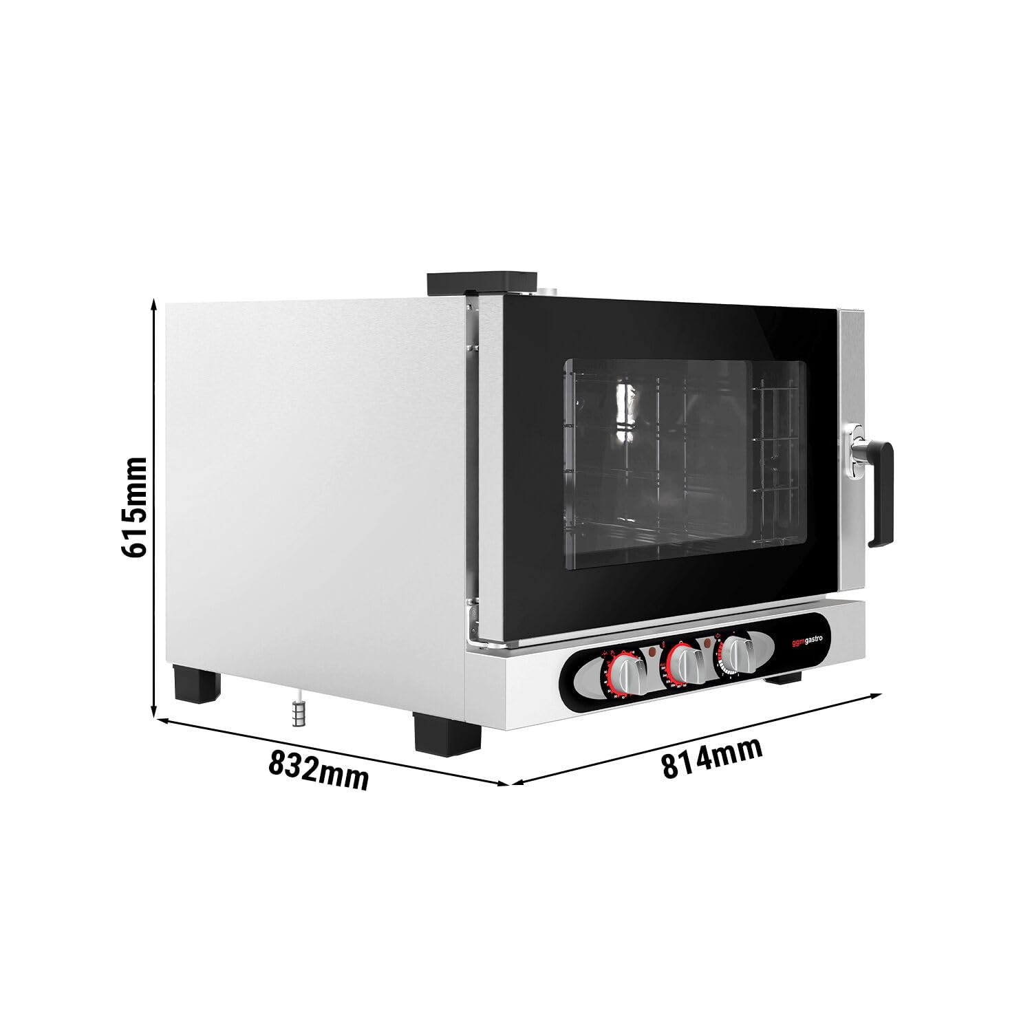GGM Gastro Kombidämpfer manuell 4x GN 1/1 oder 4x EN 600x400 | Ideal für gewerbliche Küchen, robuste Edelstahlkonstruktion, intuitive manuelle Steuerung, einfache Reinigung, langlebig
