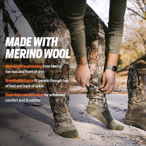 First Lite All-Season Merino Wool OTC Sock - Moisture Wicking Boot Socks for Hunting & Hiking, Made in USA4