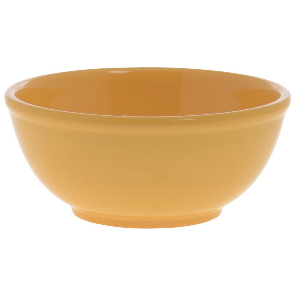 Serving Bowl, Round, Yellow Heavyweight Melamine - 8"Dia x 3 1/2"H Pack of 2 