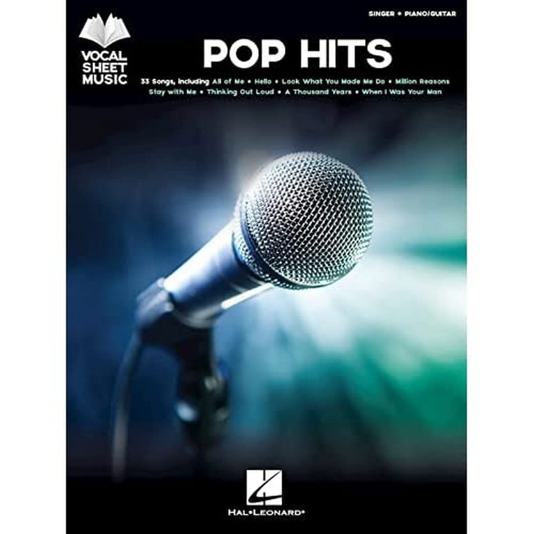 Pop Hits. Singer + Piano/Guitar (VOCAL SHEET MUSIC)