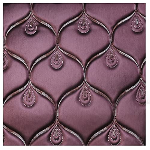 Tissu similicuir skaï d'ameublement violet 138cm de large pour tapisserie de chaise et fauteuil
