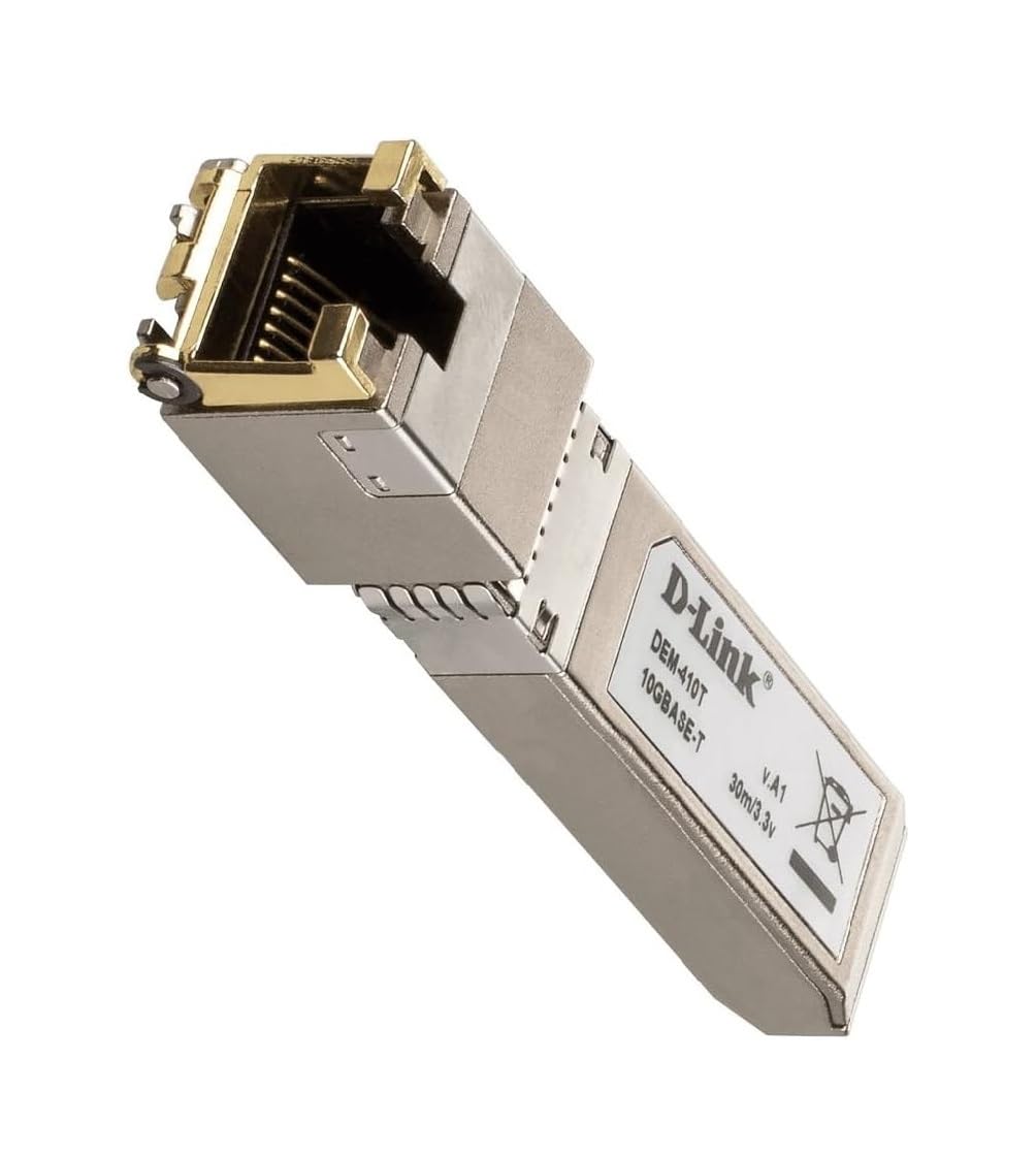 D-Link DEM-410T module émetteur-Récepteur de réseau Cuivre 10000 Mbit/s SFP+ - Modules émetteurs-Récepteurs de Réseau (Cuivre, 10000 Mbit/s, SFP+, 30 m, Argent)