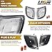 USR DEPO 96-98 4Runner Corner Lights - Front Cornering Parking Turn Signal Lamp Set (Left + Right) Compatible with 1996-1998 Toyota 4 Runner (All Clear Lens, Comes with x2 Amber Bulbs)
