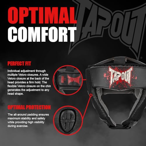 Casque de protection Tapout Hockney idéal pour le sparring sur le ring