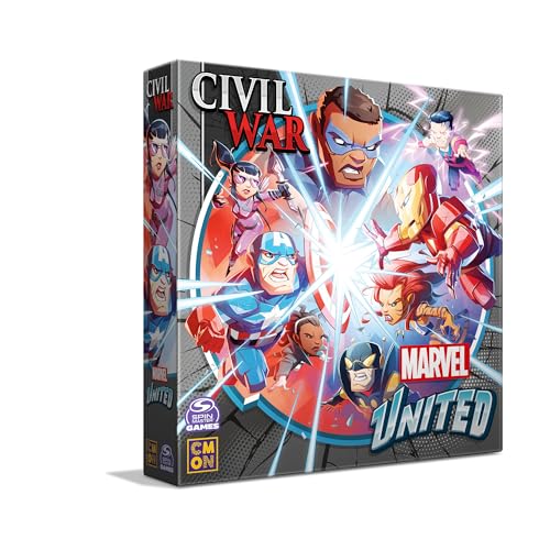 Marvel United: Civil War Expansion - Tabletop Miniatures Strategy Game,