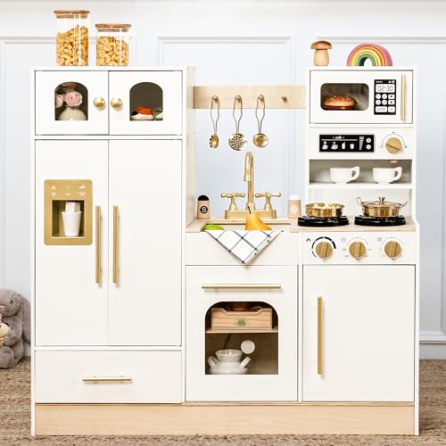 Leeshyah Wooden Pretend Play Kitchen
