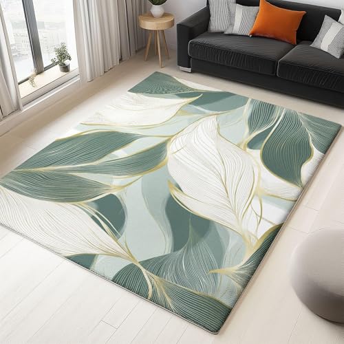 Tapis de salon texture minimalisme vert blanc doux tapis cuisine