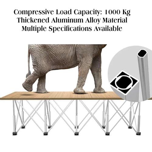 Établi pliable ultra résistant en acier avec structure portable capacité 1000 kg - 6