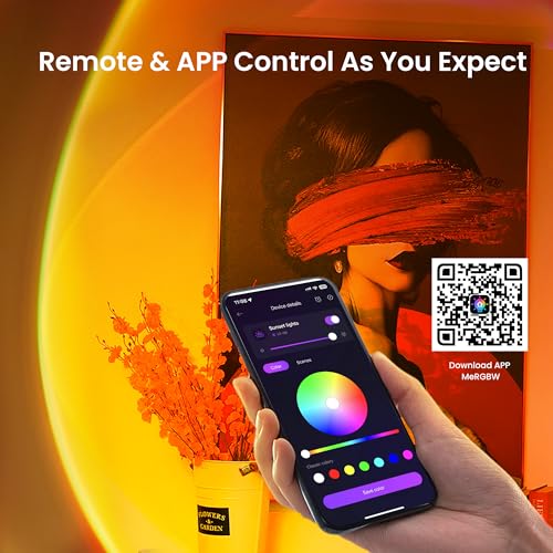 sunset lamp projection not only 21 colors sunset lights 180 degree rotation led light push button switch amp app control projector for party bedroom decor