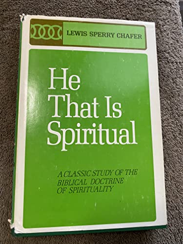 He That Is Spiritual B001QGRQCM Book Cover