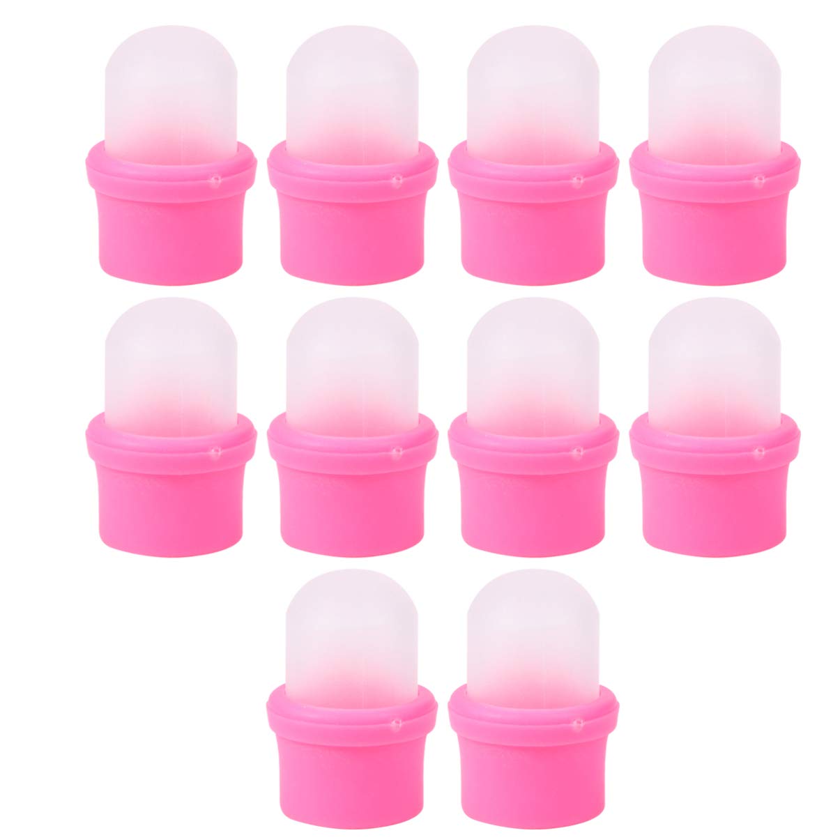FOMIYES 10PCS finger clips gel remover gel nail remover clips polish remover wrap cleaner Nail Art Soak Off Cap nail soak off clips nail polish remover clips Manicure tools barreled