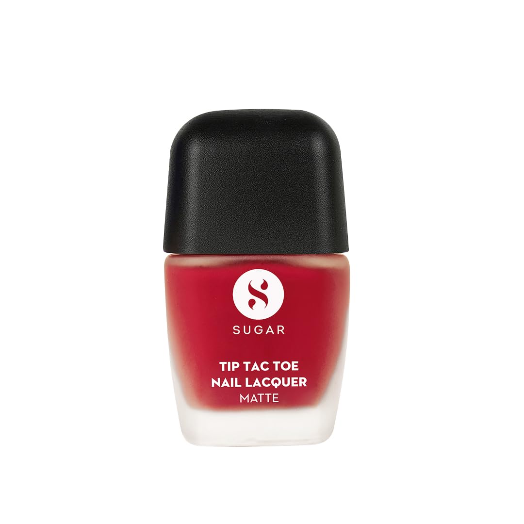 SUGAR Tip Tac Toe Nail Lacquer Matte 37- RED OF ROSES 9ml(249)-image-28