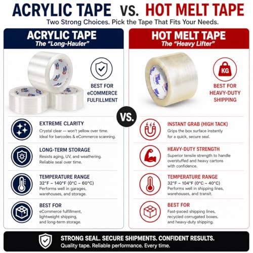 Image of Tape Logic Packing Tape 2-Rolls & Dispenser, 2 inch x 55 yd 2.6 Mil - Heavy Duty Clear Packaging Tape Roll for Shipping, Moving, Order Fulfillment