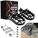 JFG RACING Dirt Pit Bike Foot pegs Motorcycle Foot Pegs for CRF50 CRF70 CRF110 XR50 XR70 XR110 Chinese Stomp Demon X WPB Orion M2R Lucky MX Thumpstar Piranha Coolsterand Tao Tao Bosuer KAYO - Black