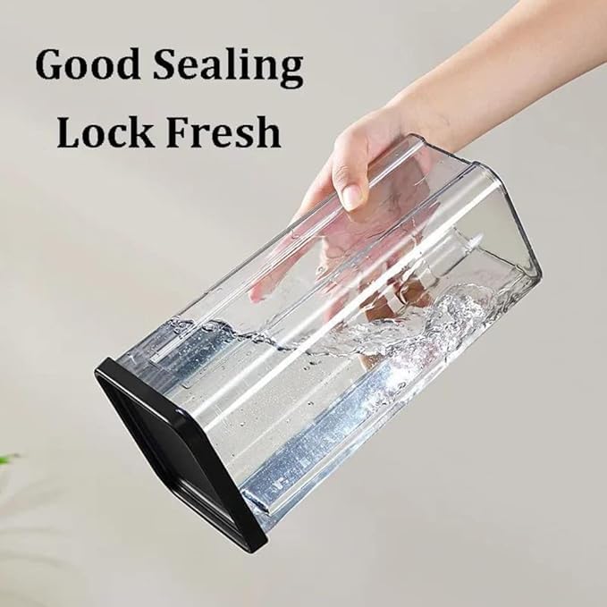 Image of Look Air Tight Container For kitchen, Storage Set, Container Set, Kitchen Accessories Item, Kitchen & Pantry Organizer 1100ml (Pack of 4) (4)