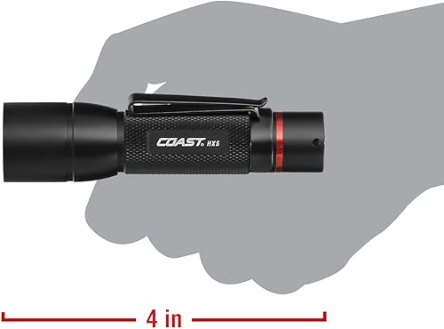 Miniatura 7 de COAST PRODUCTS GIDDS2-2496544 Hx5 linterna de bolsillo de luz led con haz de auto enfoque, en color negro