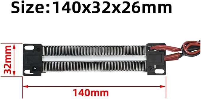 Calefactor Eléctrico Cerámico PTC 220V 300W con Protección Sobrecarga miniatura 2