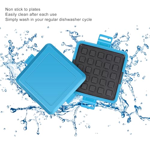 Microwave Sandwich Maker, Microwave Toastie Maker Panini Press, Microwave Toaster Grilled Cheese Maker, NO Electricity, Fast Heat, Dishwasher Safe, Breakfast Maker (Blue)
