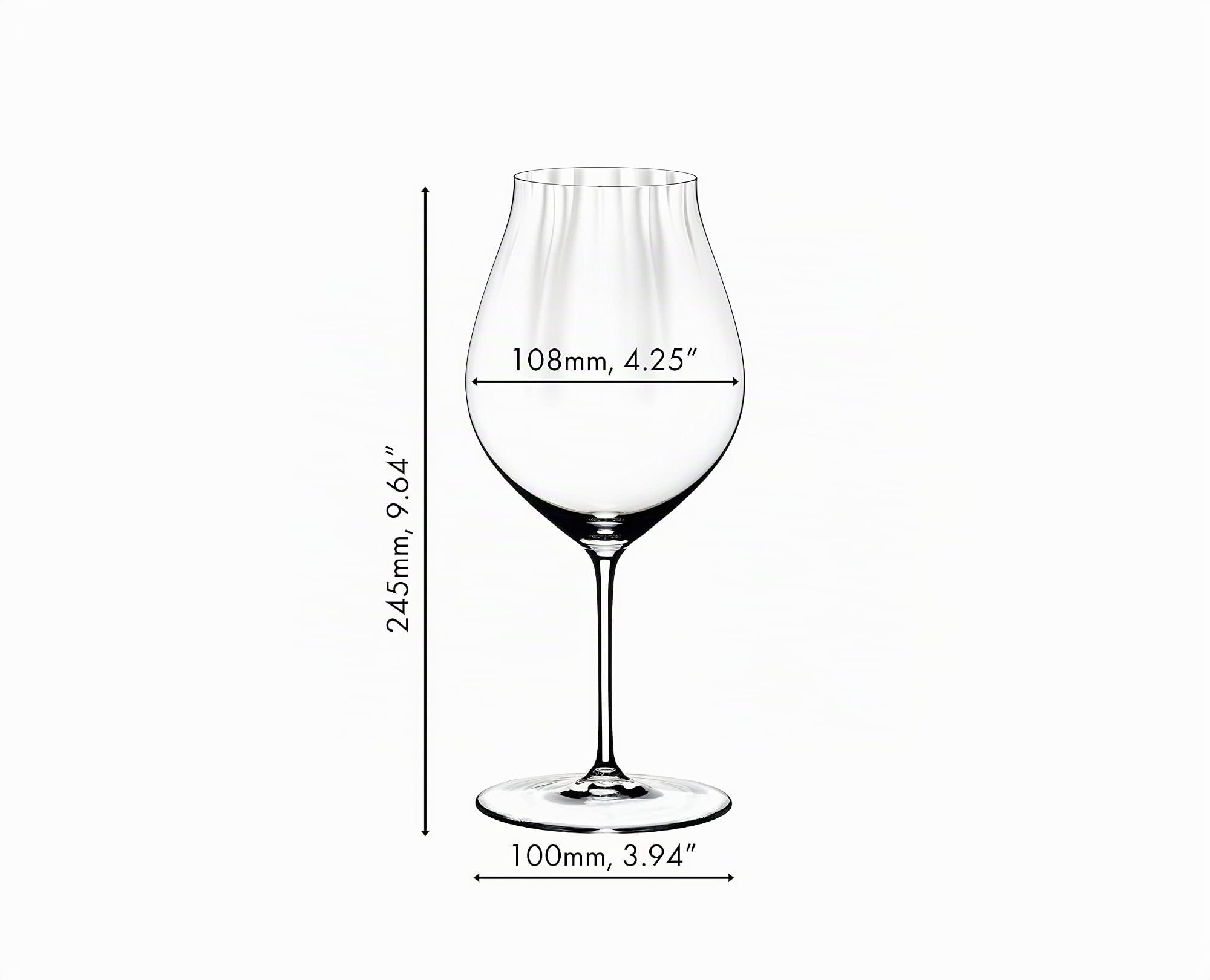 Riedel Performance Pinot Nero Calice Vino Rosso 83 Cl Set 4 Pz In Vetro Cristallino