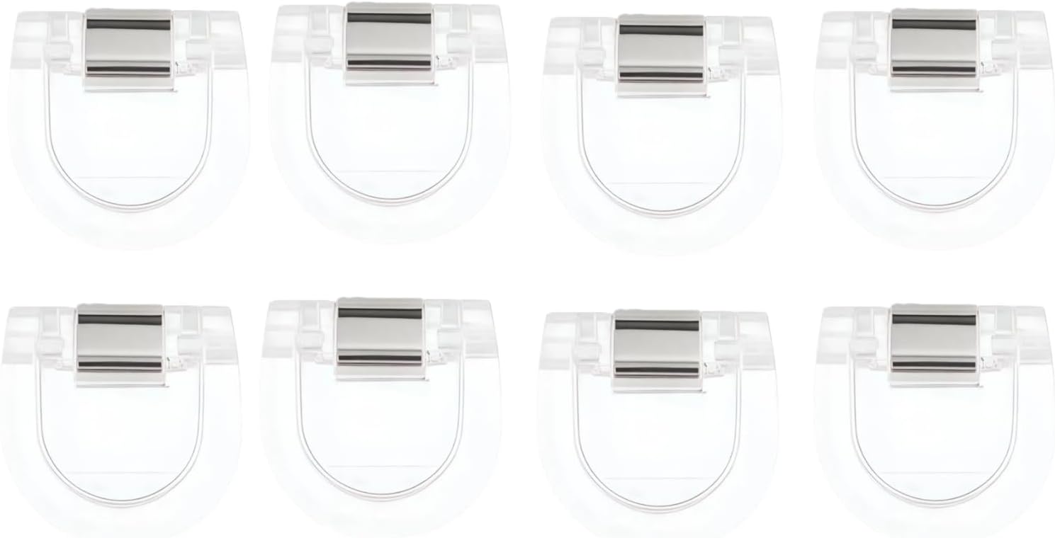 8-Pack Adjustable Hem Clips for Pants, Invisible Clothing Alteration Clips, No Slip Tightener Instant Shortening for Jeans Trousers Dress Pants