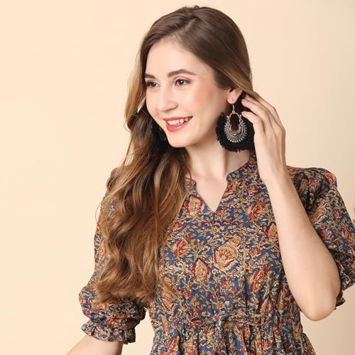 Image of Globus Women Ethnic Dresses (3641667001 Blue S)