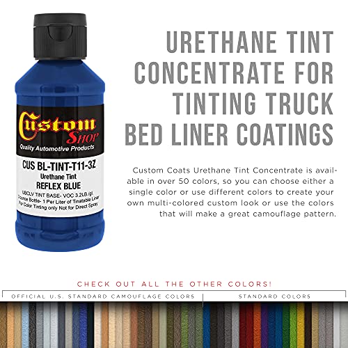 Image of Custom Coat 3 Ounce, Reflex Blue, Bed Liner Tint Concentrate