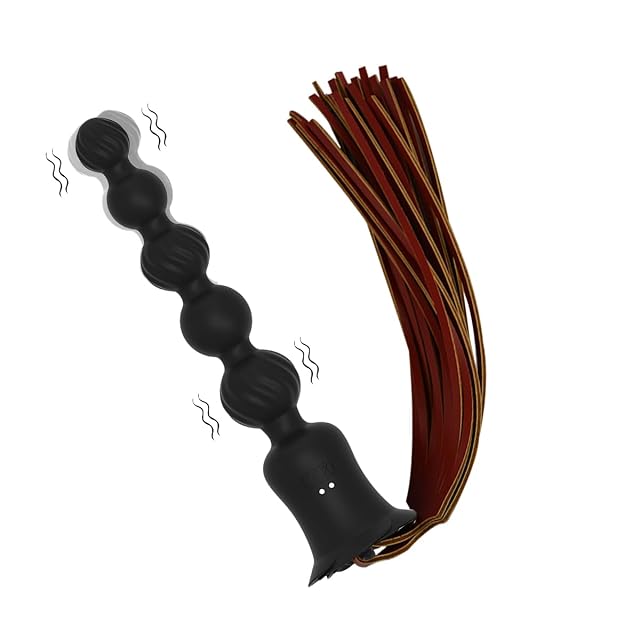 Rose Bottom Sex Toys for Anal Adult Anal Plug with sm Tail G-spot and Prostate Vibrator Unique Fun