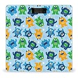 Mesures précises et précises : équipée de quatre capteurs haute sensibilité, cette balance de poids Cartoon Monster fournit des lectures précises et cohérentes. Le pèse-personne pour poids corporel dispose d'un écran LCD ultra lumineux pour une visibilité claire, même la nuit. Que vous suiviez vos progrès avec une balance de pesée pour le poids corporel ou que vous surveillez simplement les changements quotidiens, cette balance garantit la précision