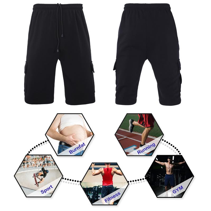 Mens Running Workout Shorts Lightweight Fleece Casual Athletic Gym Tennis Training Basketball Cargo Shorts3
