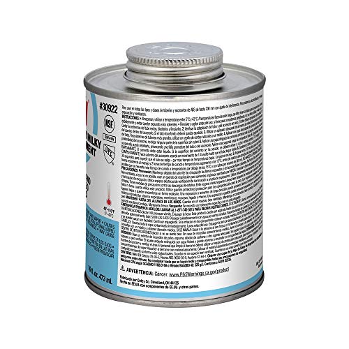 Oatey 30922 Abs Special Clear Cement, 16 Oz, Milky White, 16 Fluid Ounces #TOP5